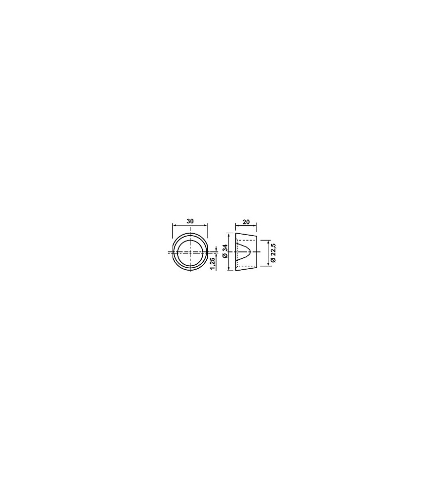 Bague de dent conique D22