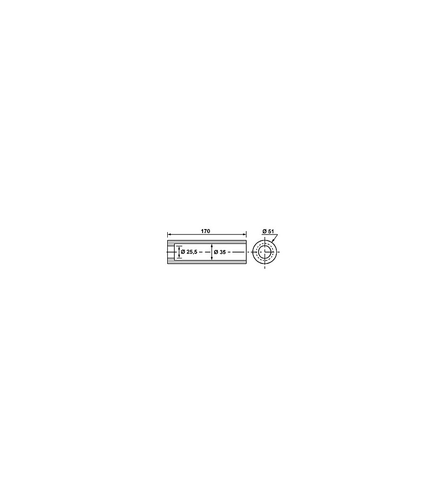 Douille de dent genre Mailleux D35